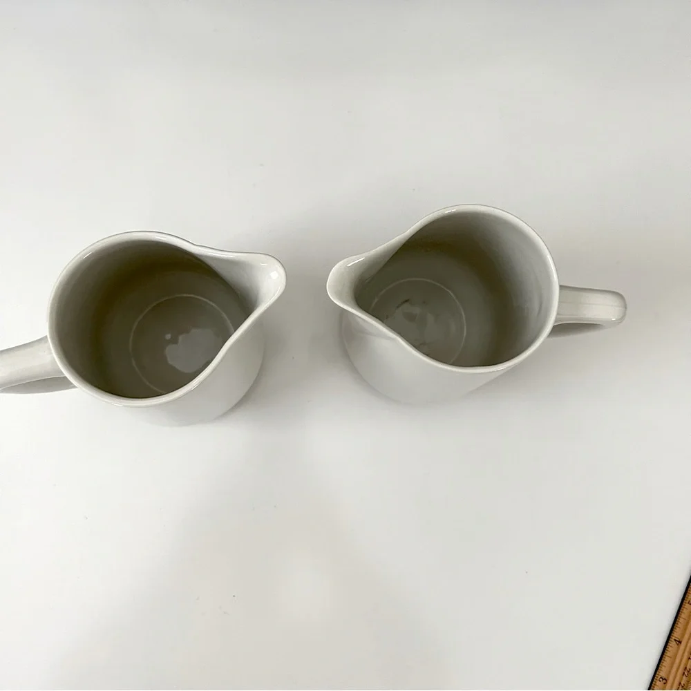 Set of 2 Vintage Italian Coffee Milk Creamer 5.5” Pitchers for Home /Restaurant